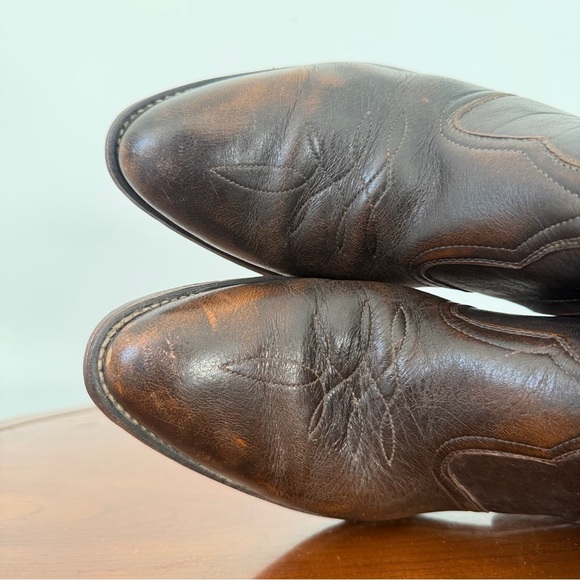 Boulet Mens Ranch Hand Tan Western Cowboy Boot | US 8.5 - Picture 6 of 8